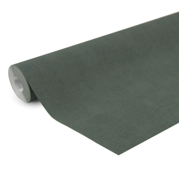 Vliesbehang extra breed Uni glans donkergroen (127468)