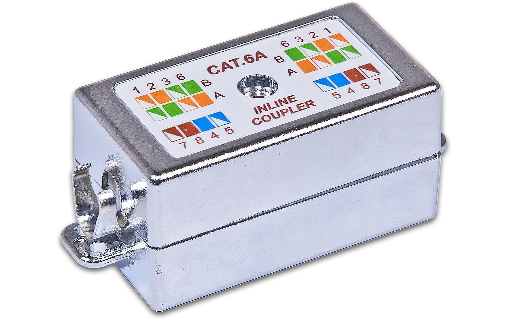 Kupplung Cat.6A 1 StückVerbindungsbox für 2 Verlegekabel LSA KAT6A 500MHz