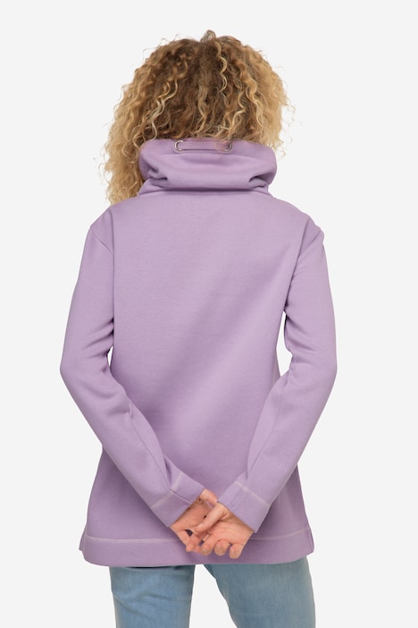 Sweatshirt, Stehkragen, Langarm