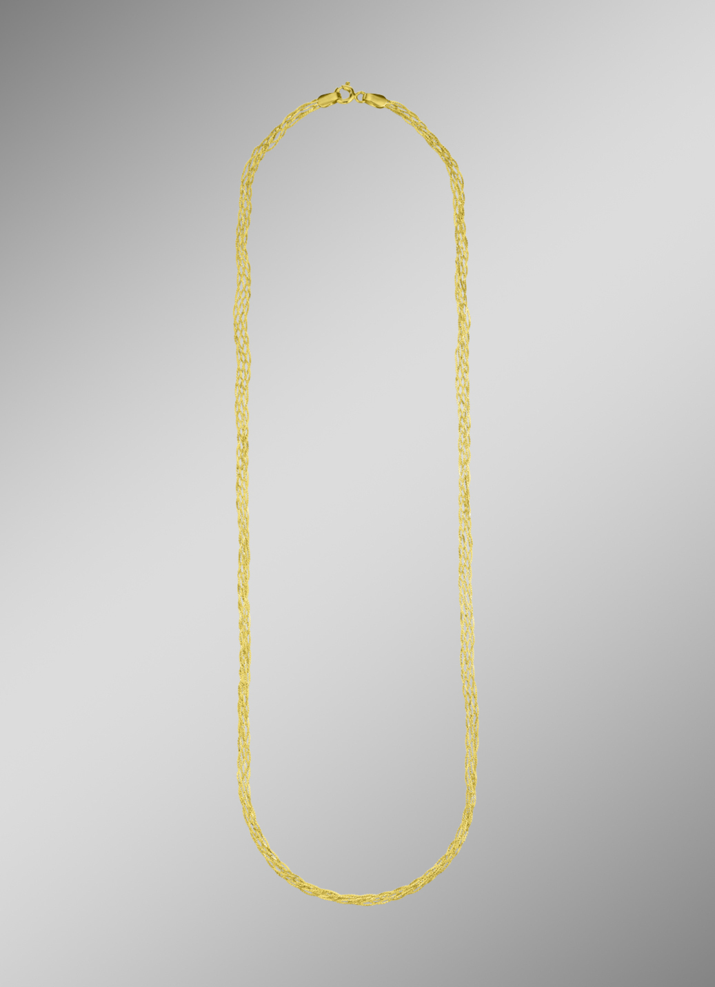 Geflochtene Halskette aus Gold