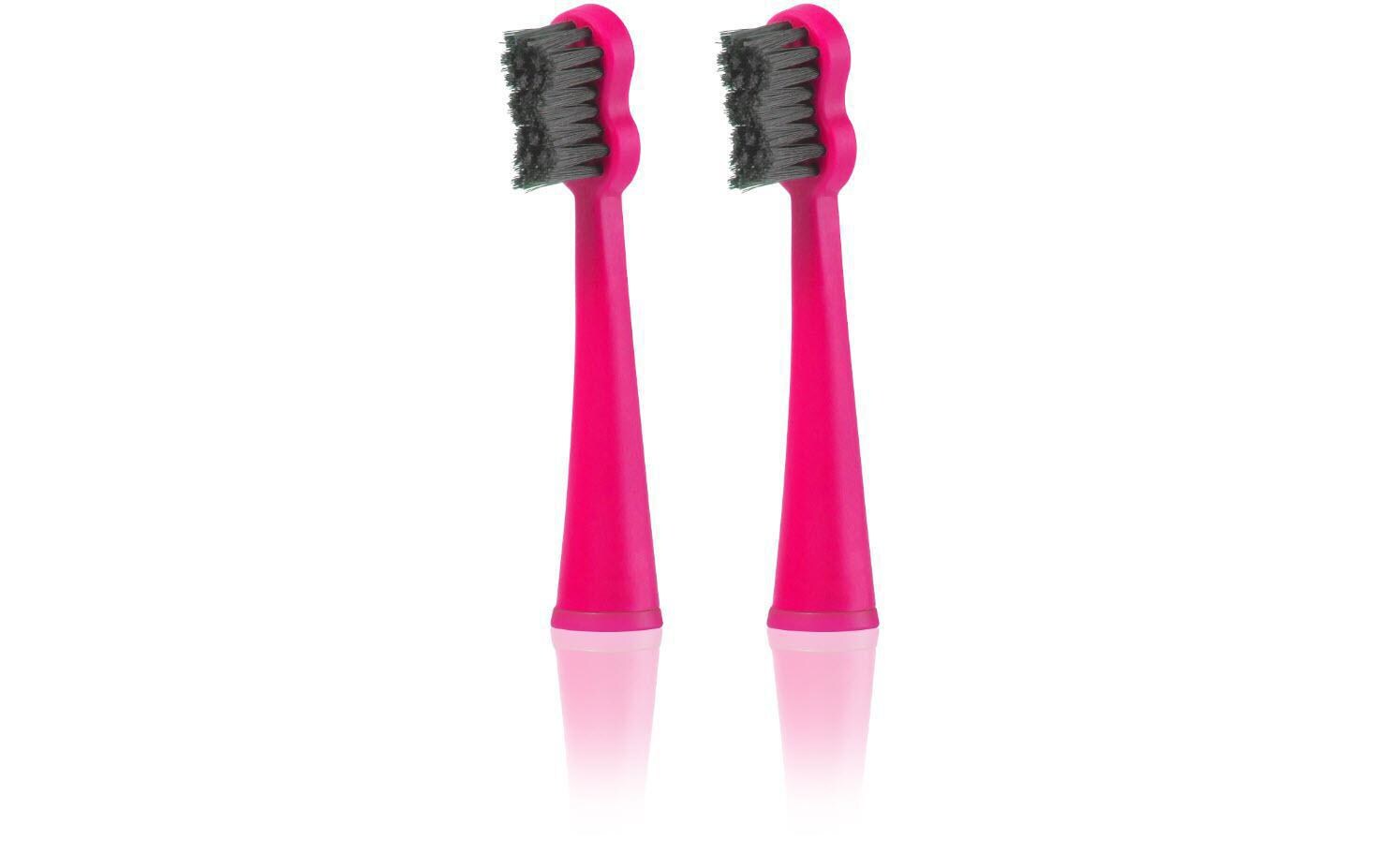 Zahnbürstenkopf Pink 2 Stück 2 StückErsatzbürsten für Megasmile