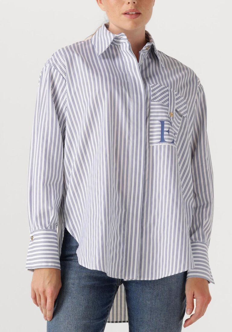 blauwe elisabetta franchi blouses blouse