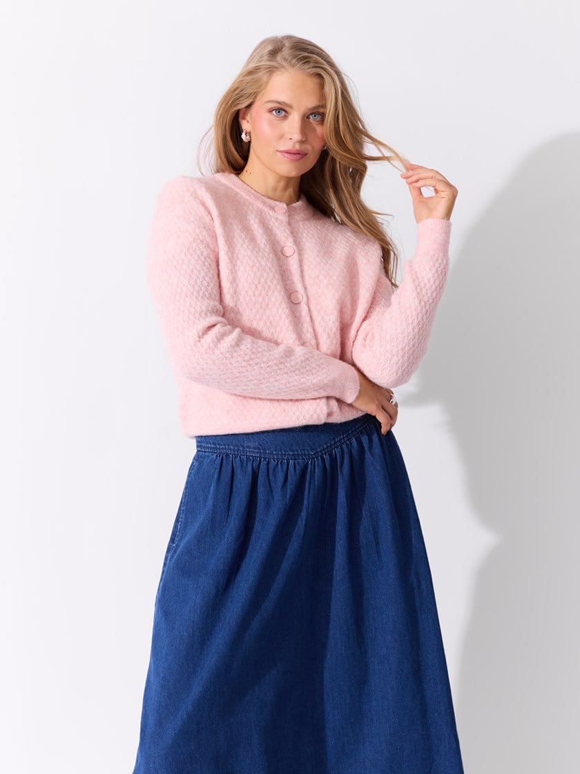 Colette cardigan Mellow Rose