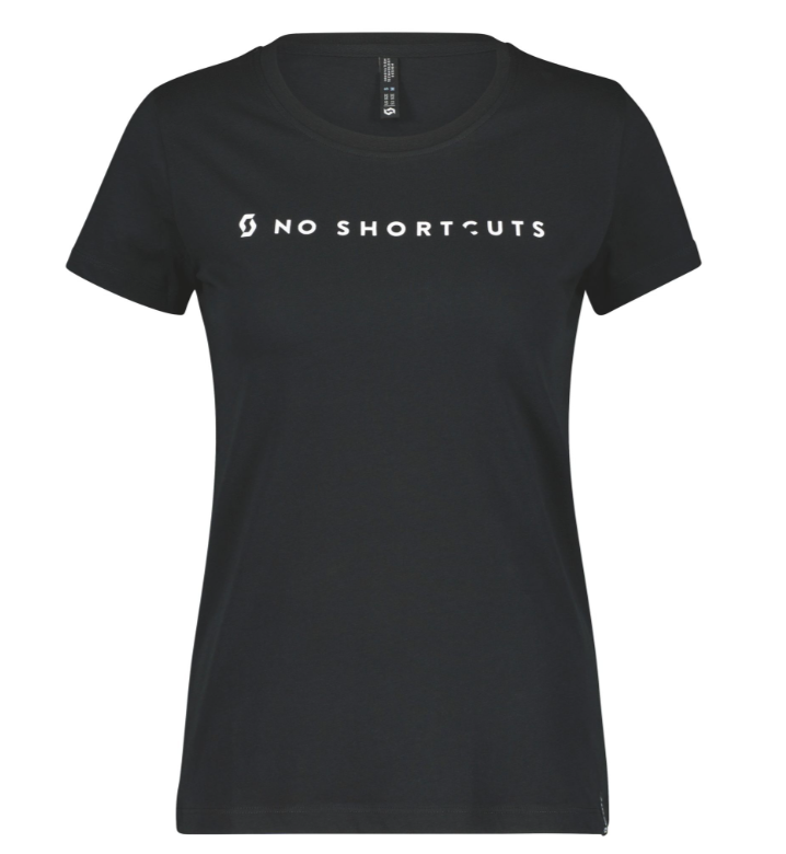 SCOTT NoShortcuts T-shirt til Kvinder, Sort