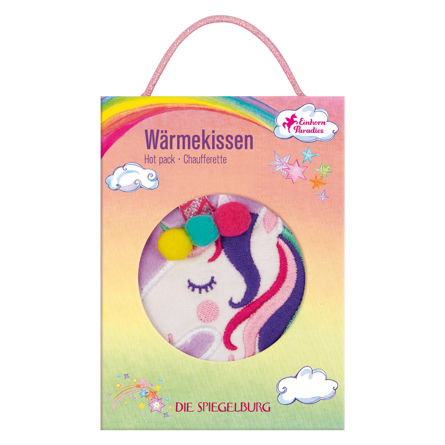 DIE SPIEGELBURG Wärmekissen Einhorn-Paradies
