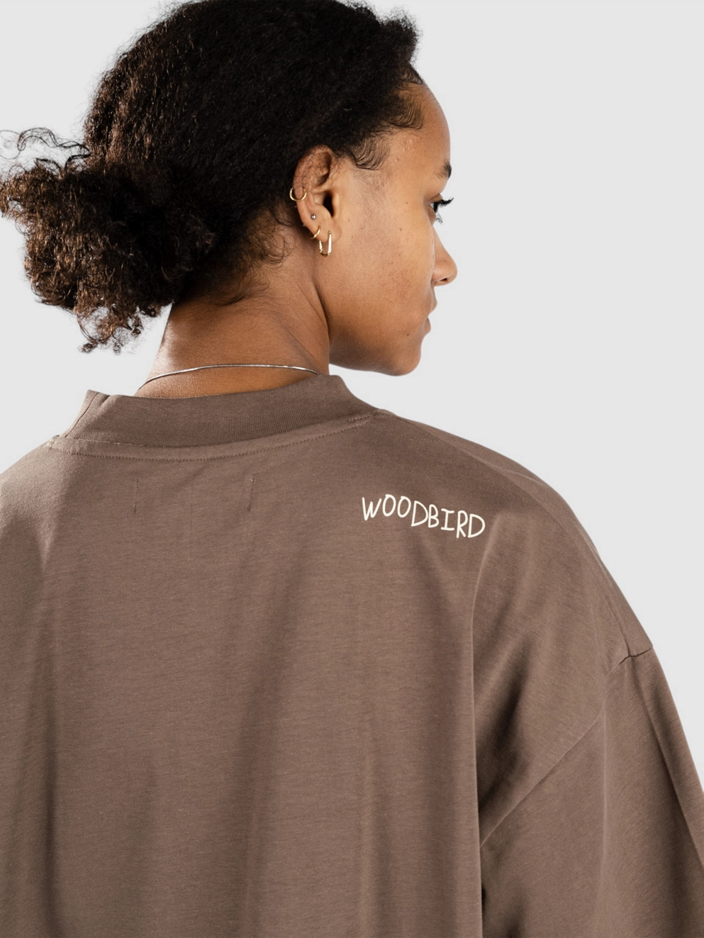 Woodbird Bose Vase T-Shirt brown