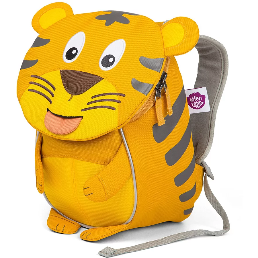 Affenzahn Kleine Freunde - Kinderrucksack: Timmy Tiger, gelb