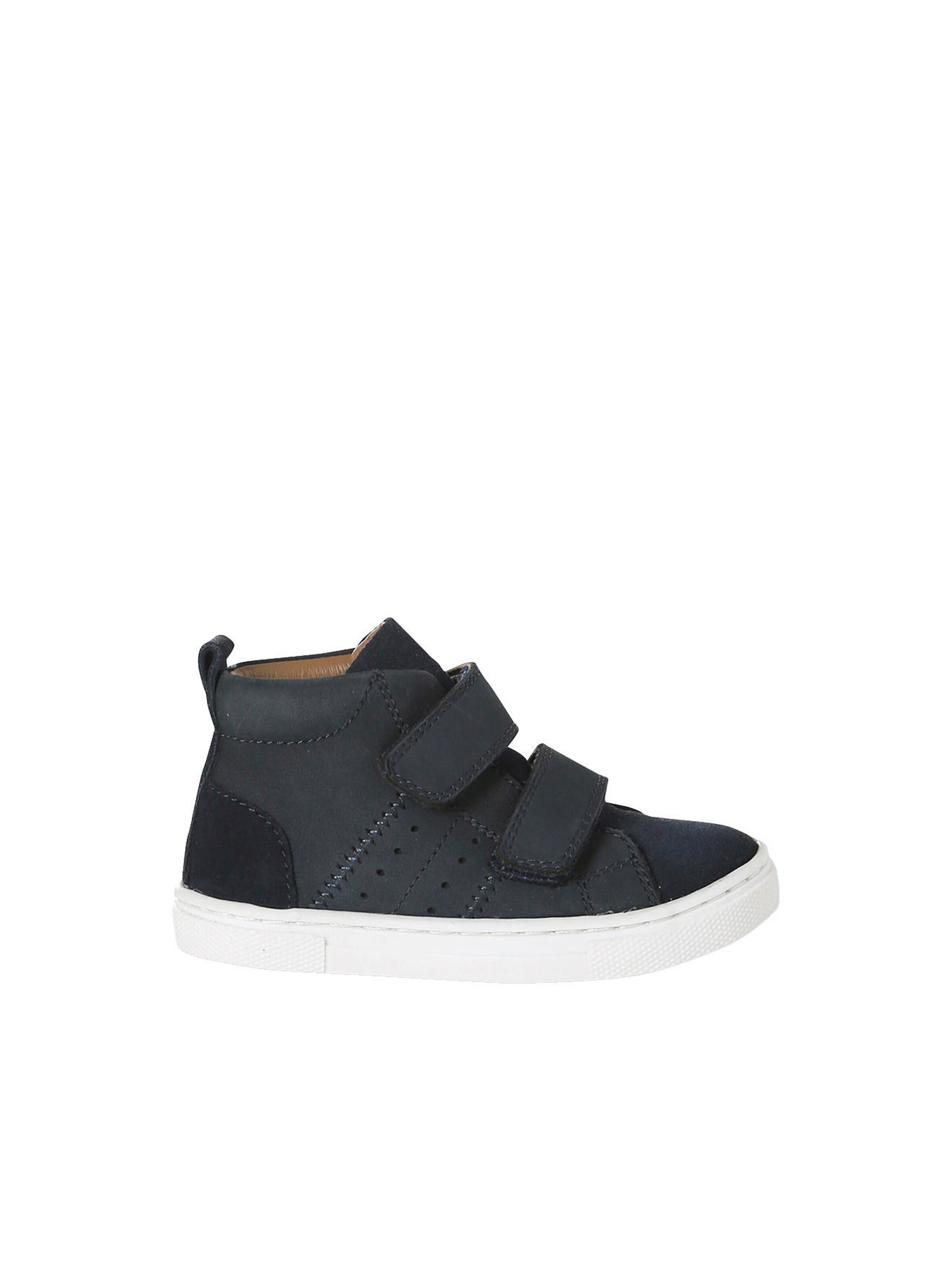 Vertbaudet Baby High-Sneakers mit Klett, Leder marine