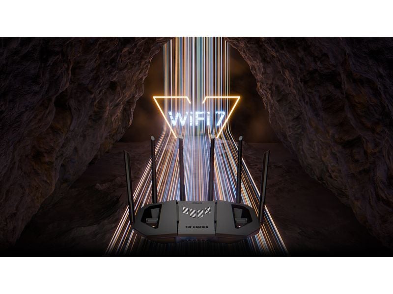 ASUS Dual-Band WiFi Router TUF Gaming BE6500 ASUS TUF Gaming BE6500 Dual Band WiFi 7 (802.11be) Extendable Gaming Router