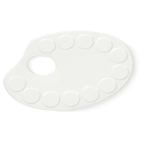 Palette oval aus Metall