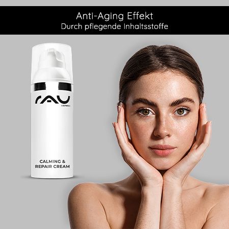 RAU Cosmetics Calming & Repair Creme mit Panthenol, beruhigt irritierte und gereizte Haut