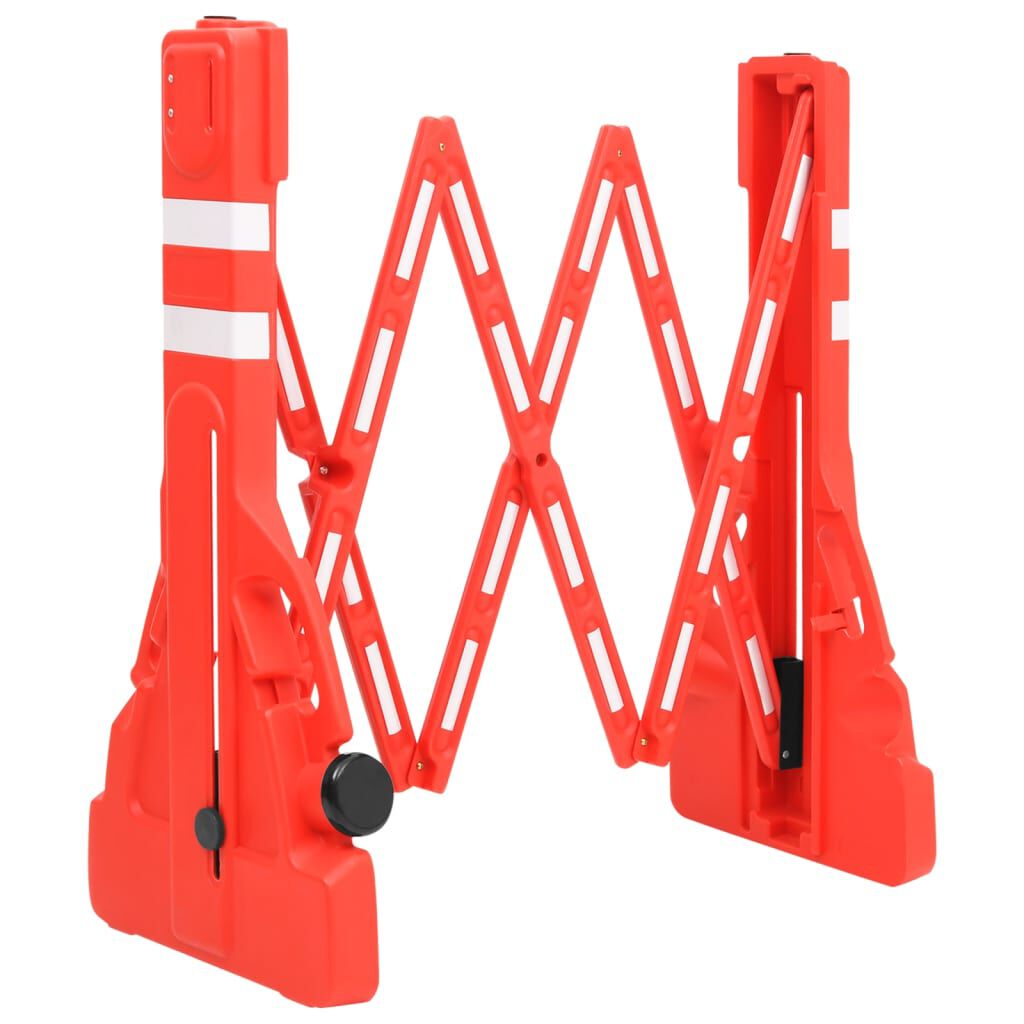 vidaXL Opvouwbare verkeersafzetting rood 210x50x105 cm