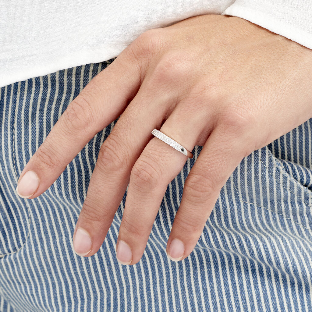 Bague Kelsy Argent Blanc Oxyde De Zirconium