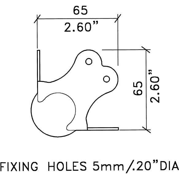 Penn Elcom C1385z grote balhoek 2mm stapelbaar radius 3mm
