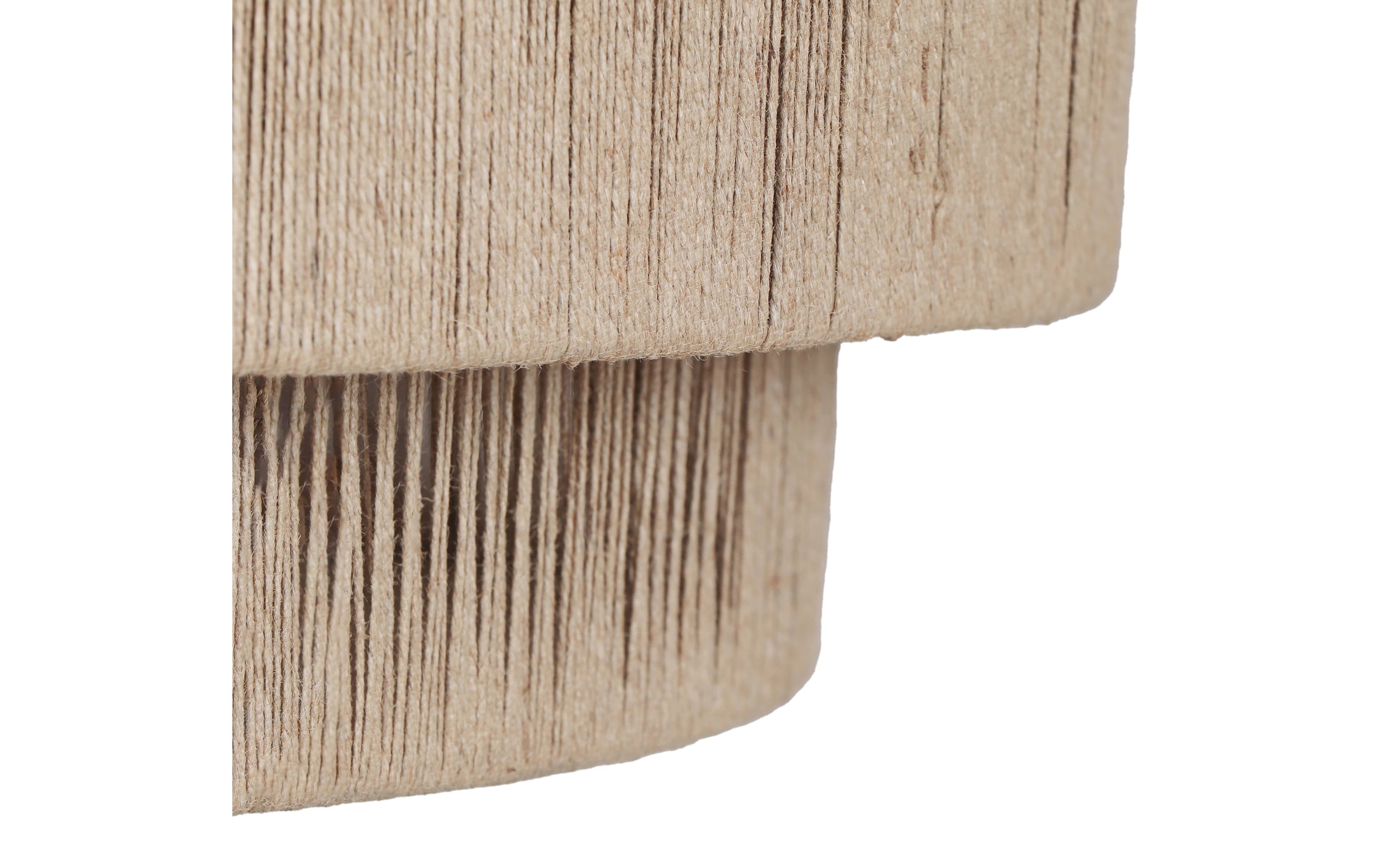 Pendelleuchte Smilla, Jute/schwarz, 60 cm