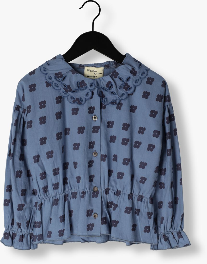 WANDER & WONDER blauwe wander & wonder blouse aila blouse