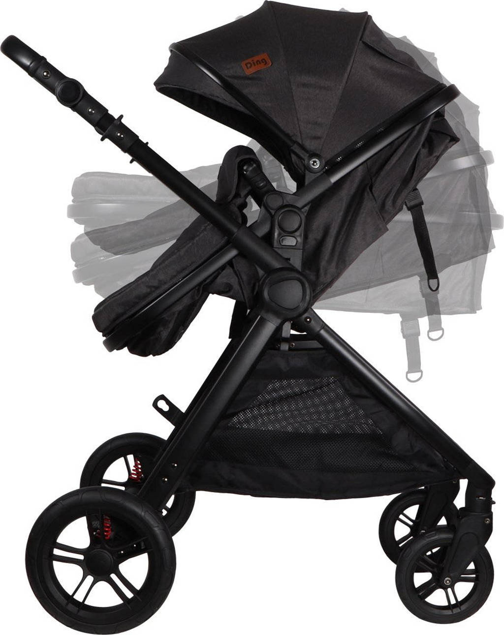 3-in-1 Stroller - Liam - Black/Black