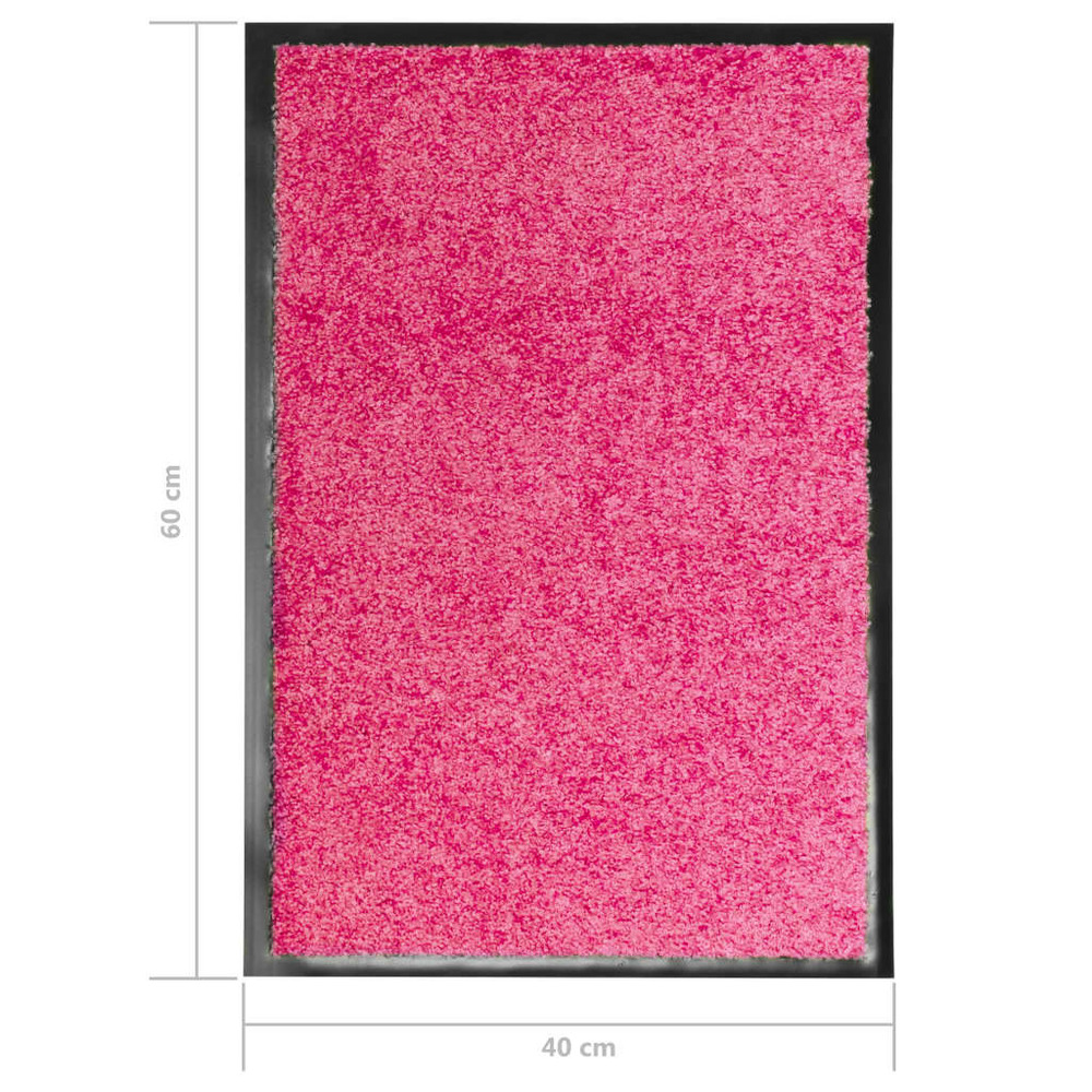 Paillasson lavable rose 40x60 cm