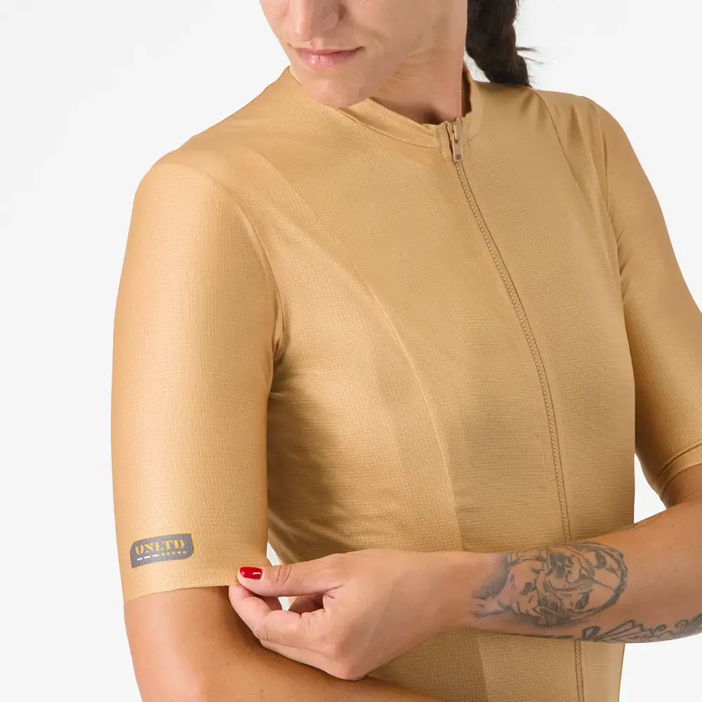 Castelli Unlimited Fietsshirt Korte Mouwen Bruin Dames