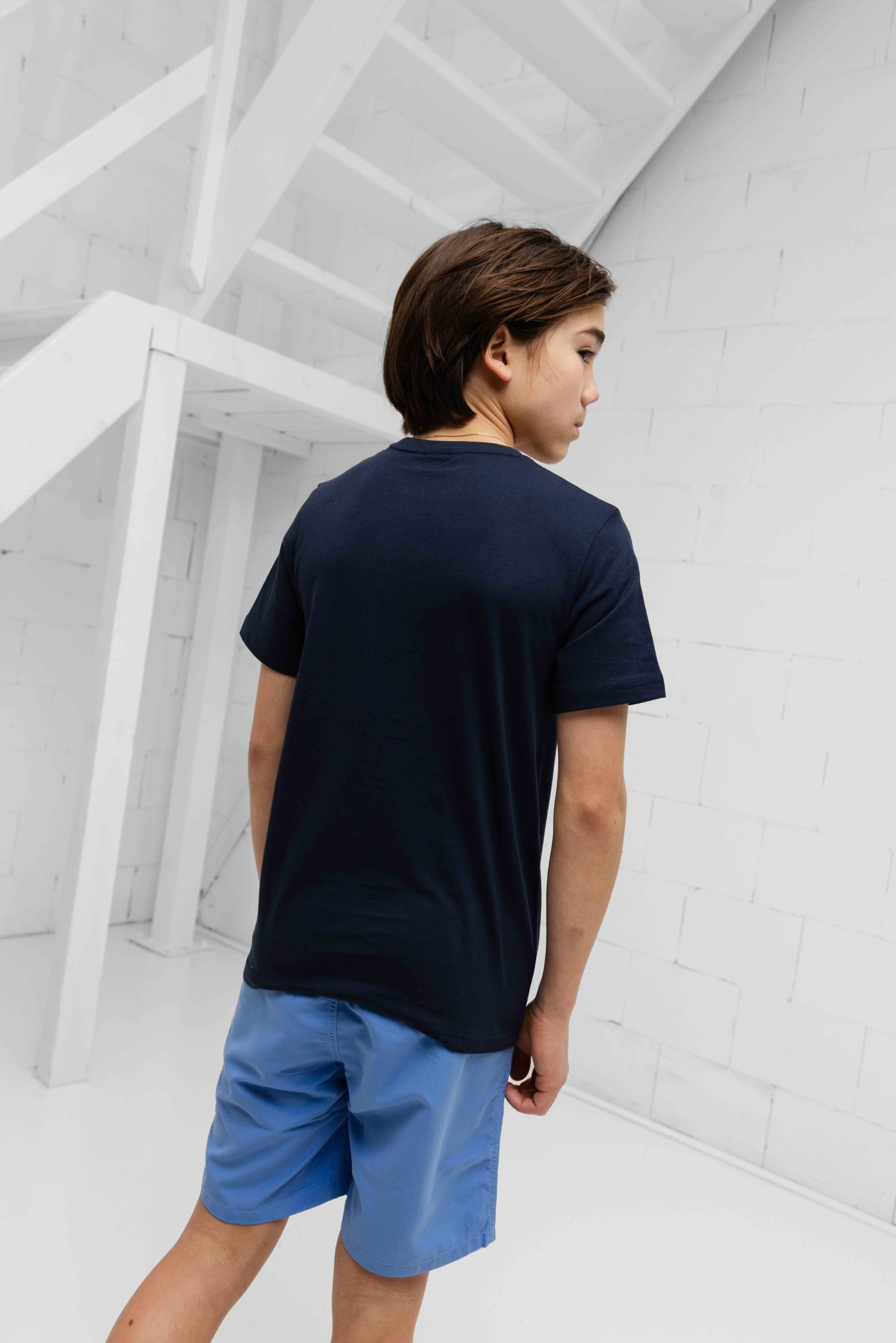 Hugo Boss 3D Logo T-Shirt Kids Donkerblauw