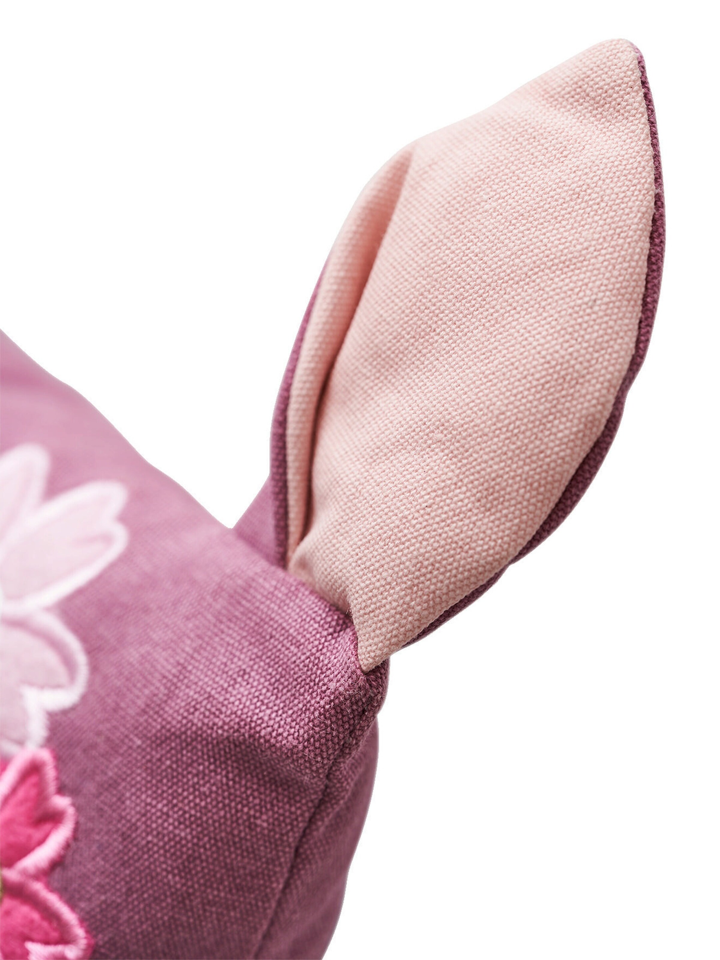 Vertbaudet Kinder Deko-Kissen REH dunkelviolett/wollweiß