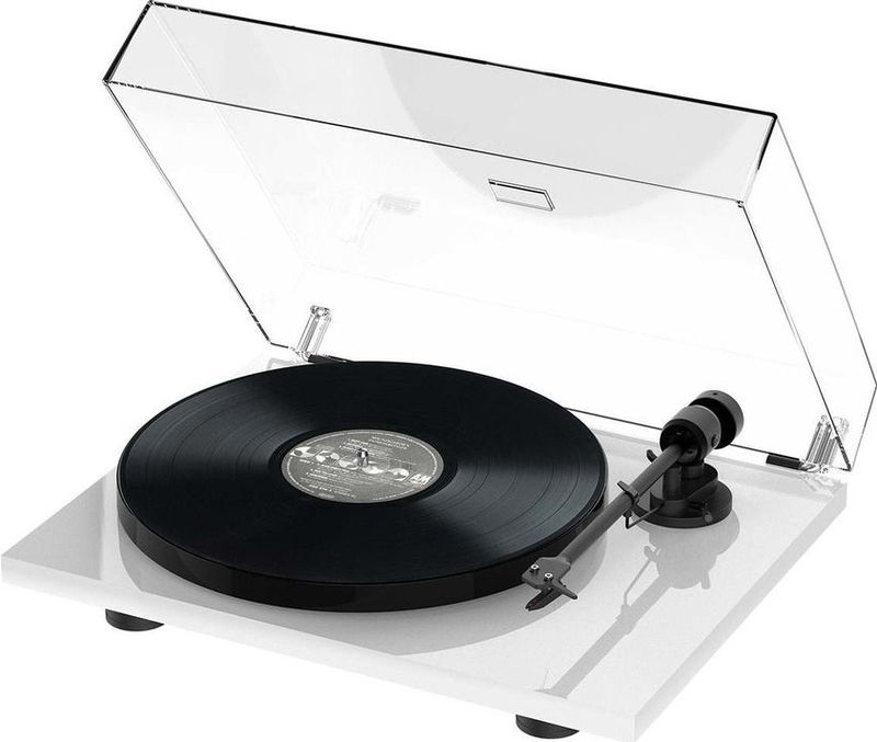 Pro-Ject E1 BT – Platenspeler met Bluetooth en versterker - Analoog – HiFi Stereo - Wit