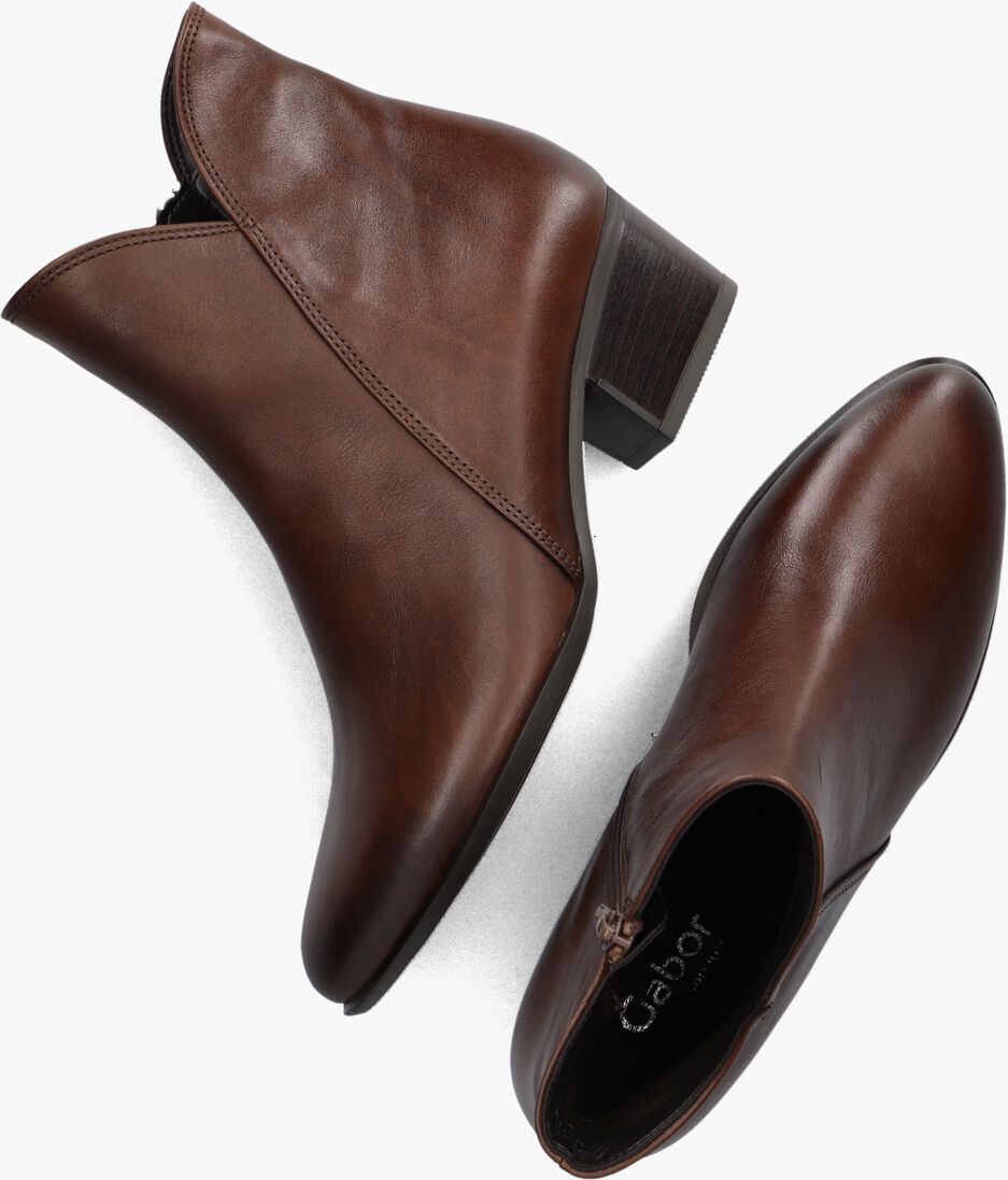 GABOR cognac gabor enkellaarsjes 680.3