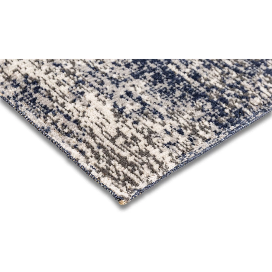 Outsunny Outdoorteppich mit meliertem Design blau, grau