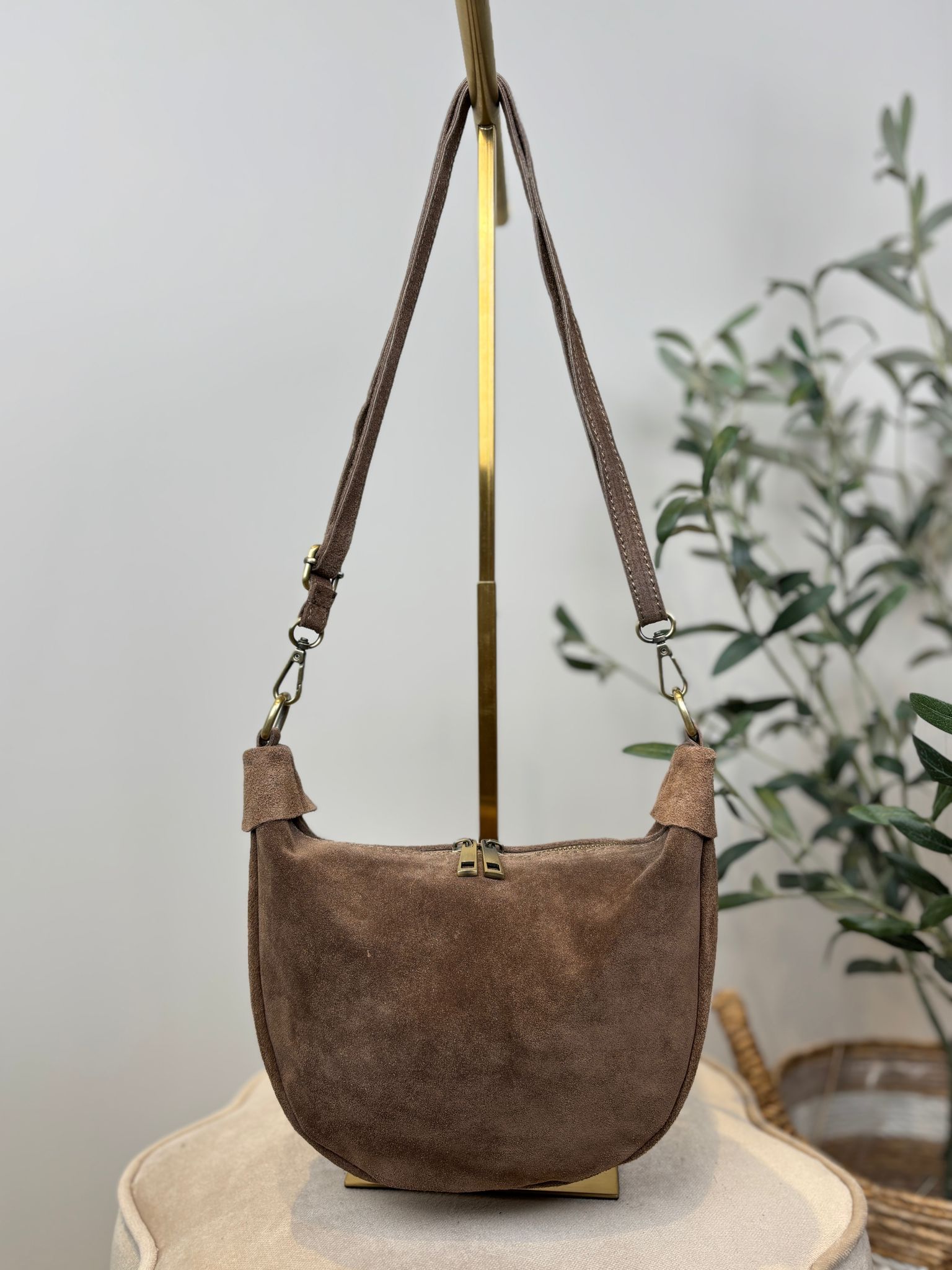 Elsie Bag - Suede Taupe
