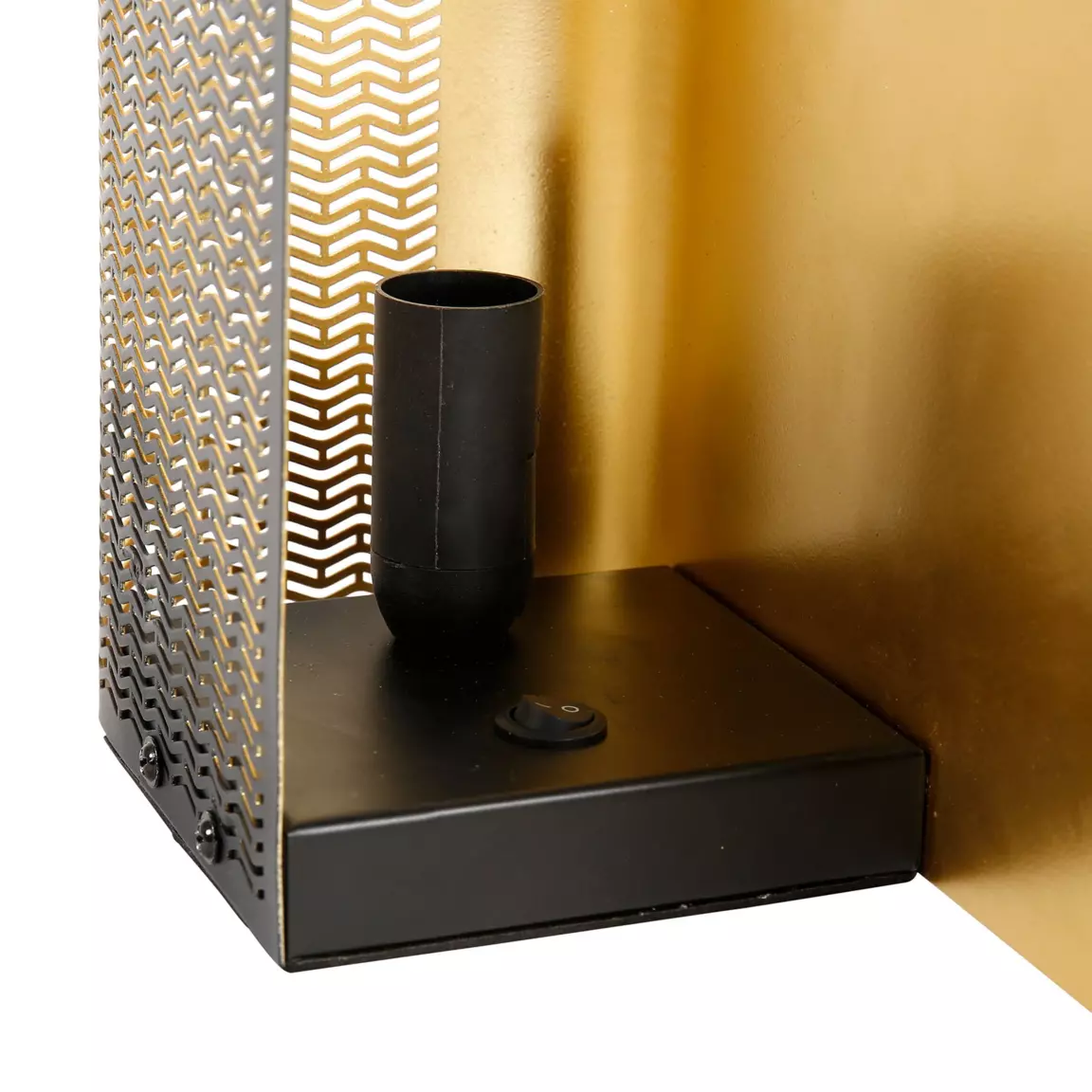 Lampe à poser en métal (L25 x H16 cm) Aladin Noir et doré
