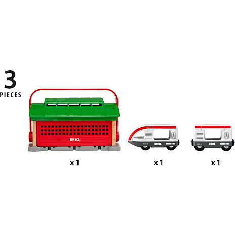 BRIO 33474 Toggarage med bærehåndtag