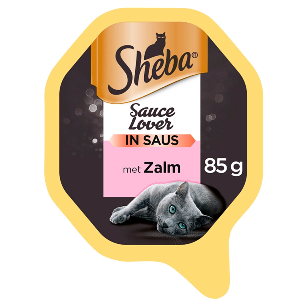 Sheba Kattenvoer Natvoer Sauce Lovers Zalm85 gr