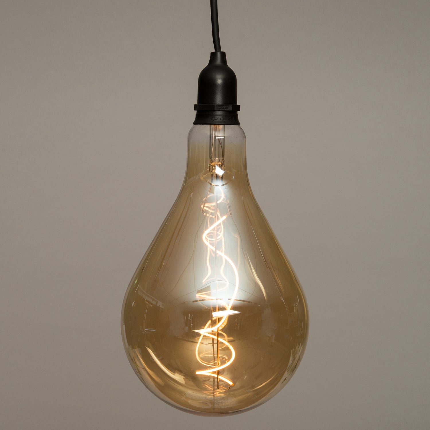 LED hanglamp retro transparant 16 x 16 x 30 cm