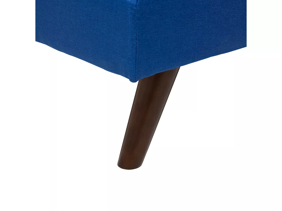 Canapé convertible 3 places en tissu bleu cobalt RONNE
