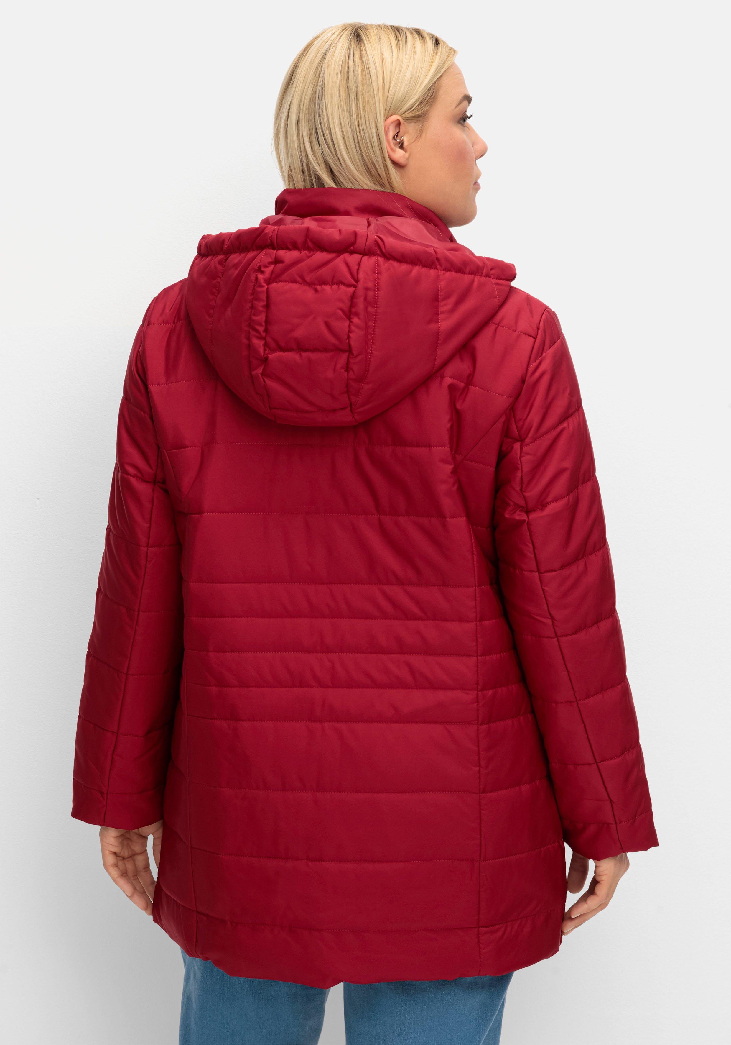 Warm wattierte Steppjacke mit Kapuze
