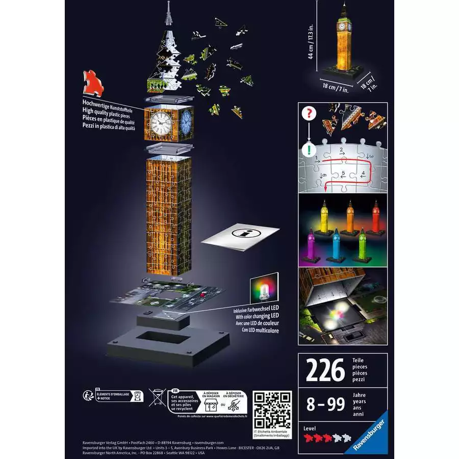 Ravensburger Big Ben bei Nacht bunt