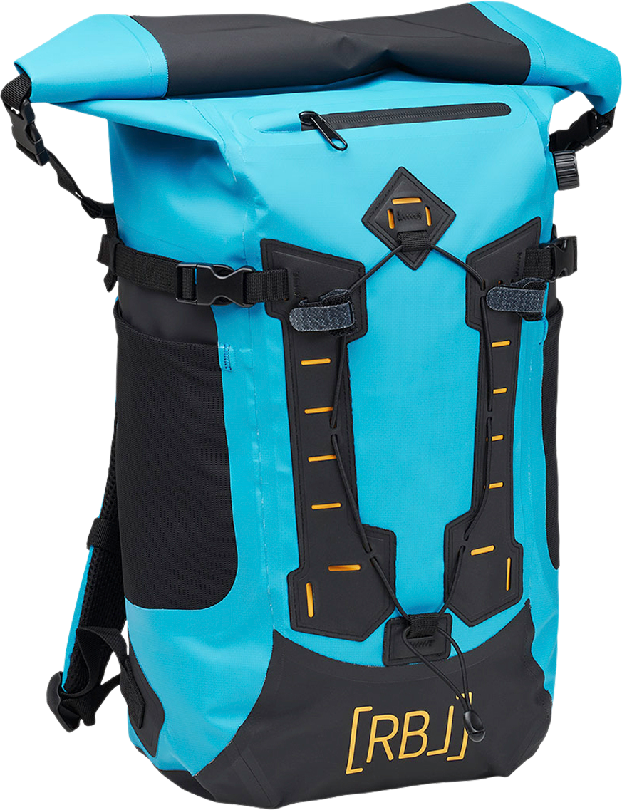 Rebel Outdoor Rucksack mit Rolltop-Verschluss 25 Liter blau