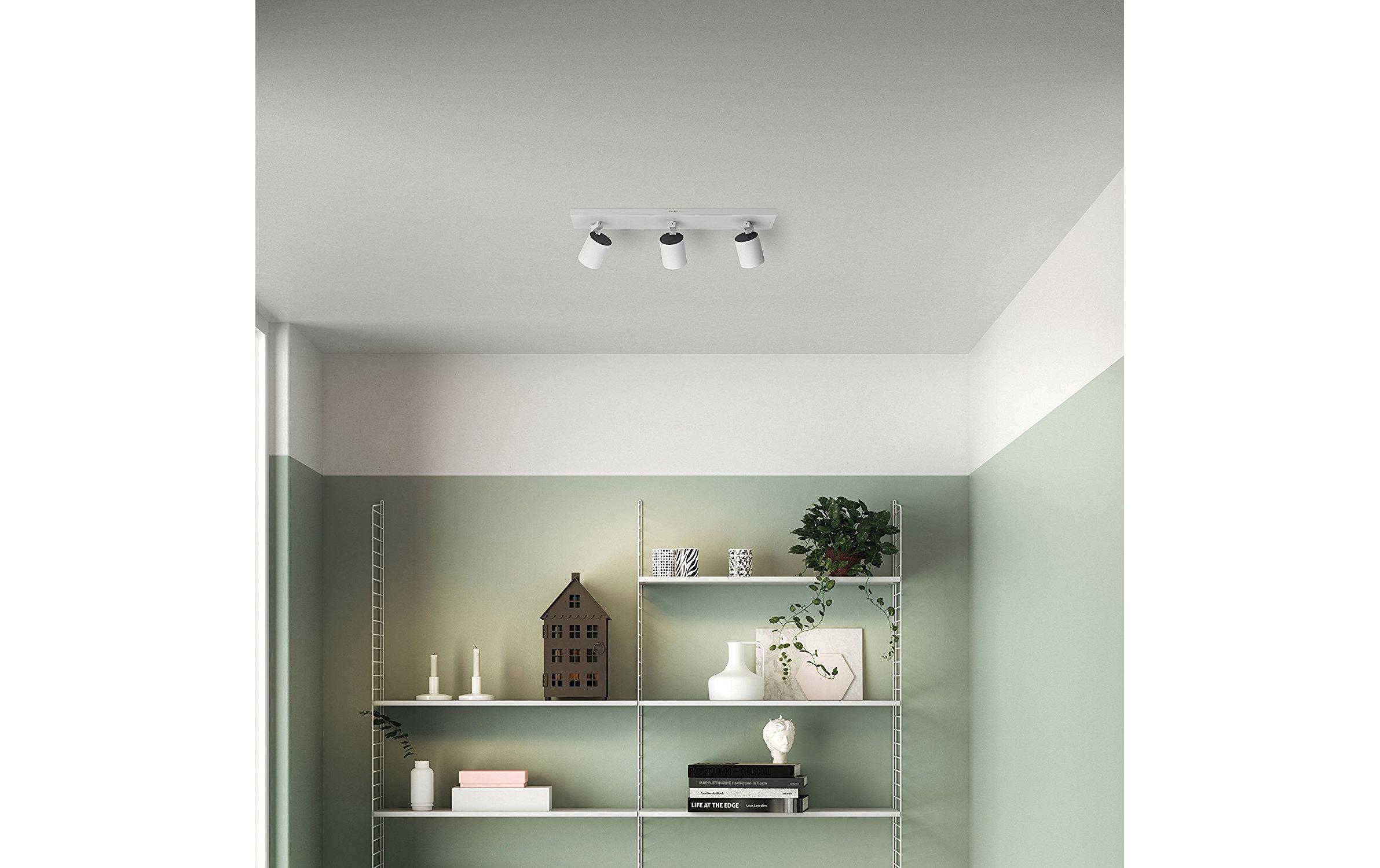 Aufbauspot myLiving Runner 53093/31/P0 WeissDeckenspot mit beweglichen Leuchtenköpfen