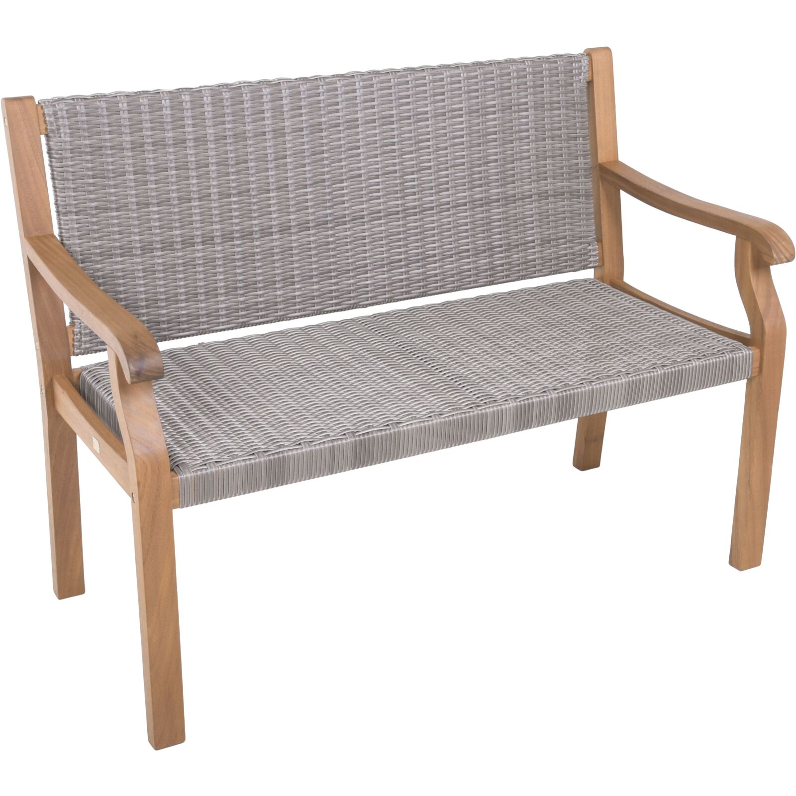 Bank ROSARIO - natur-grau - 120 cm breit