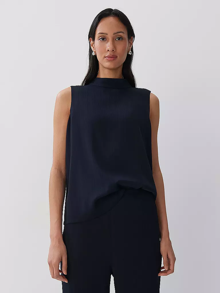 SOMEDAY Bluse ZHANA TEXTURE blau