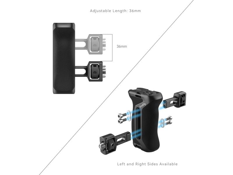 Smallrig Seitenhandgriff mit Two-in-One-Fixierschraube Handgriff mit 1/4