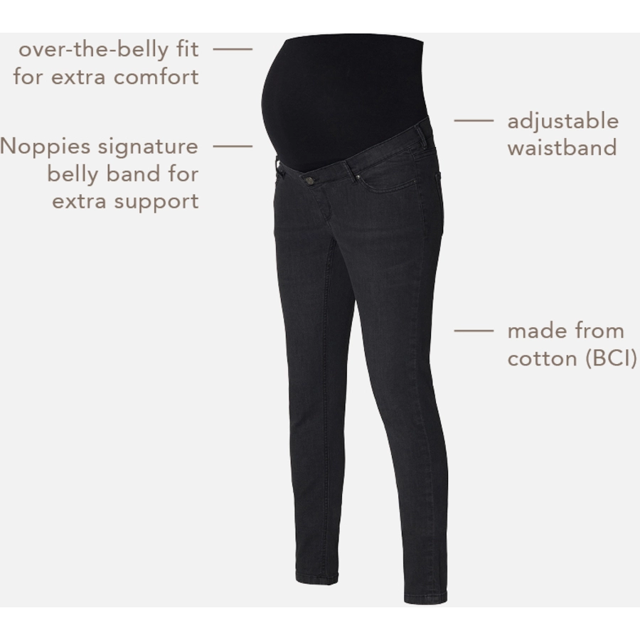 Noppies Skinny Umstandsjeans Avi Black Denim