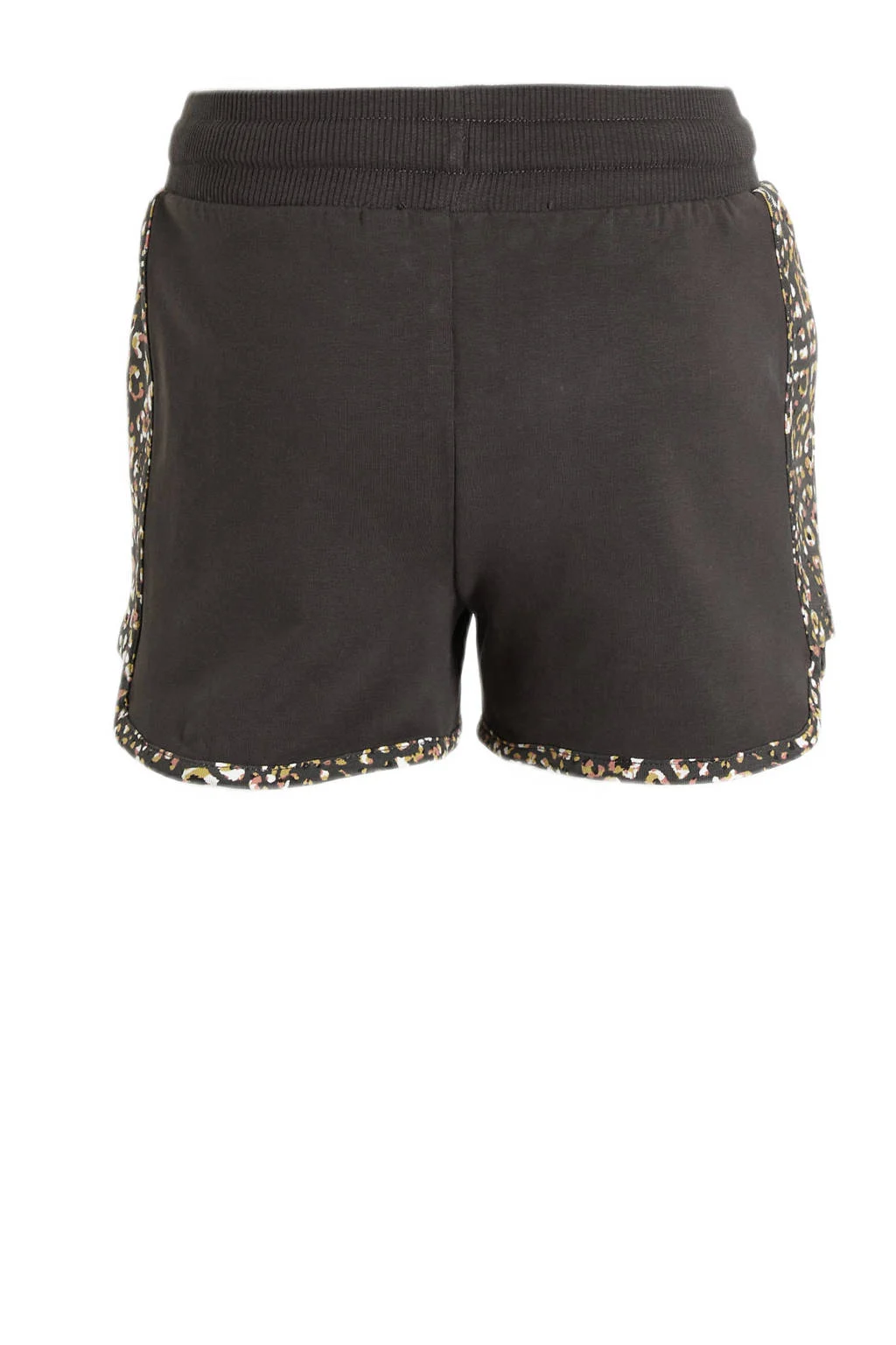 Orange Stars sweatshort Phylicia met panterprint donkergrijs