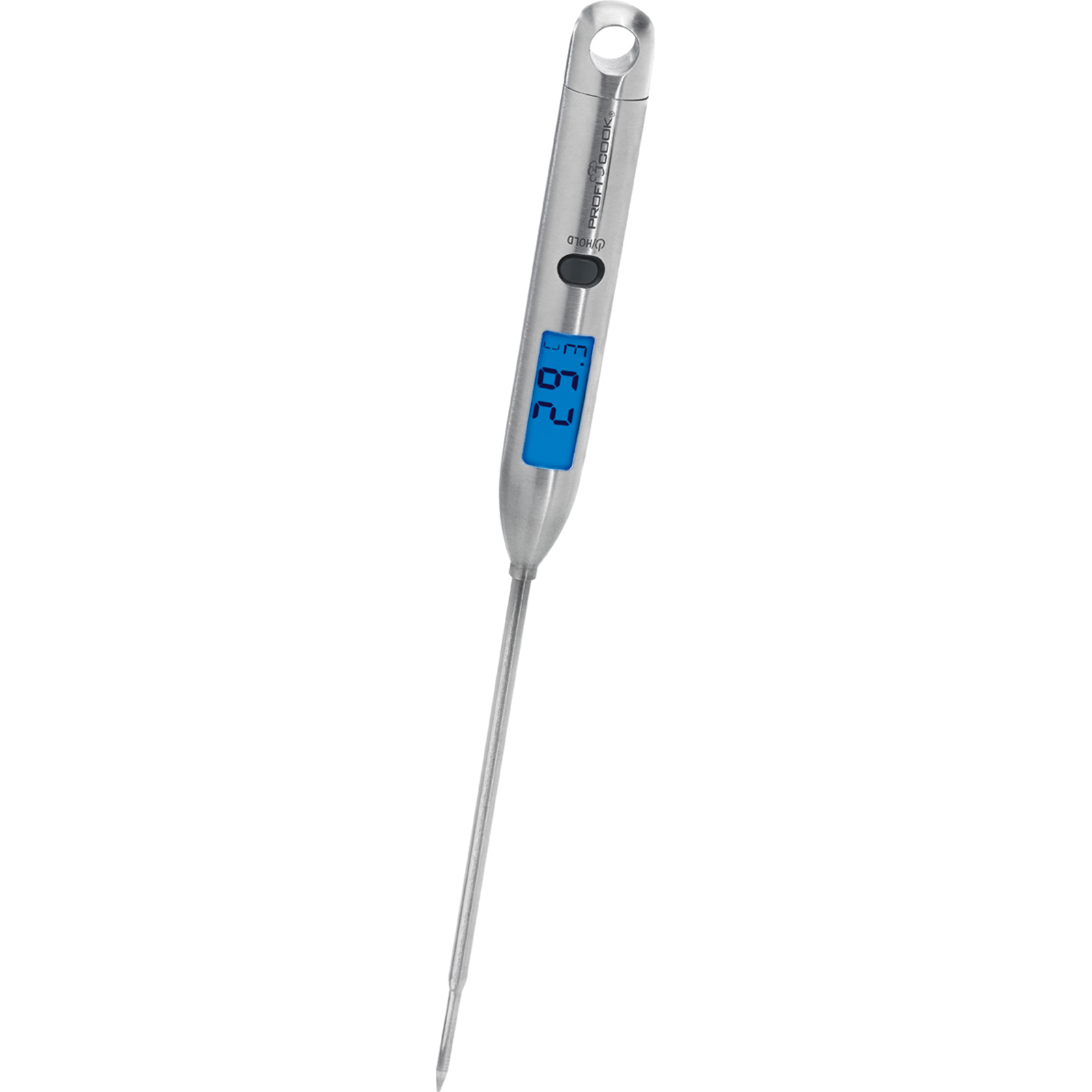 PROFICOOK Haushaltsthermometer - Edelstahl-schwarz - LCD-Display