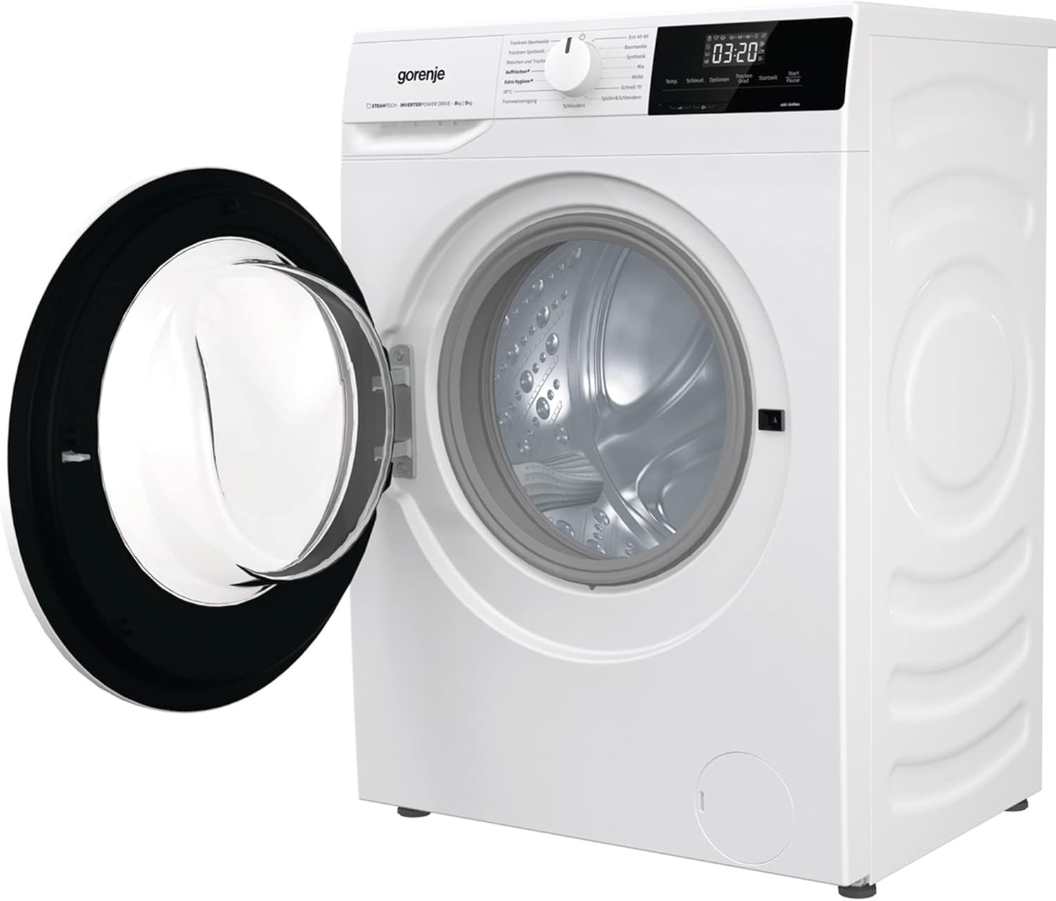 Gorenje W3D2A854ADPS /DE Waschtrockner 8kg waschen / 5kg trocknen AquaStop 15 Programme LED Display Überlaufschutz Wäschenachlege Funktion