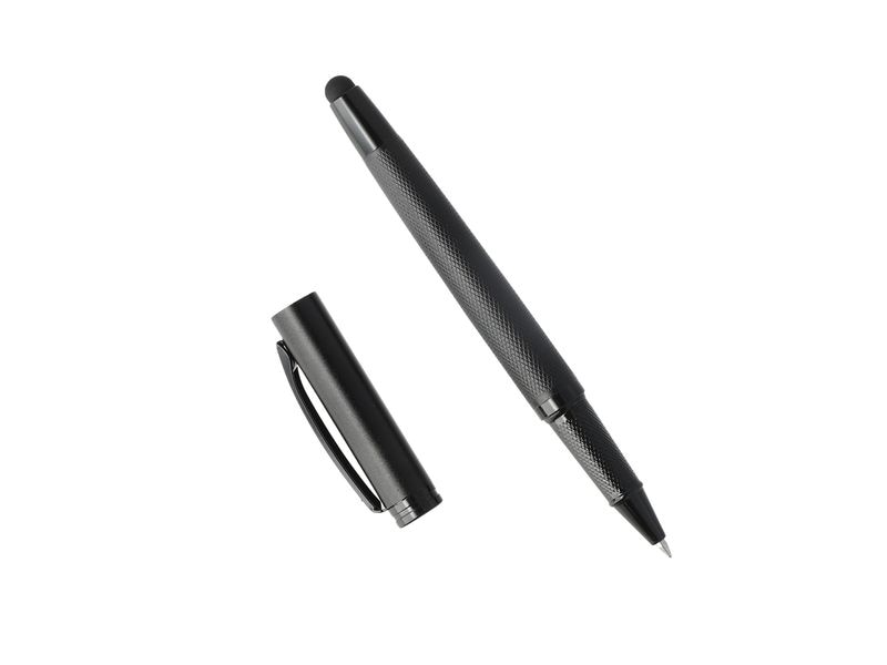 4smarts Eingabestift Ergorib Schwarz Passiver Eingabestift mit integriertem Kugelschreiber