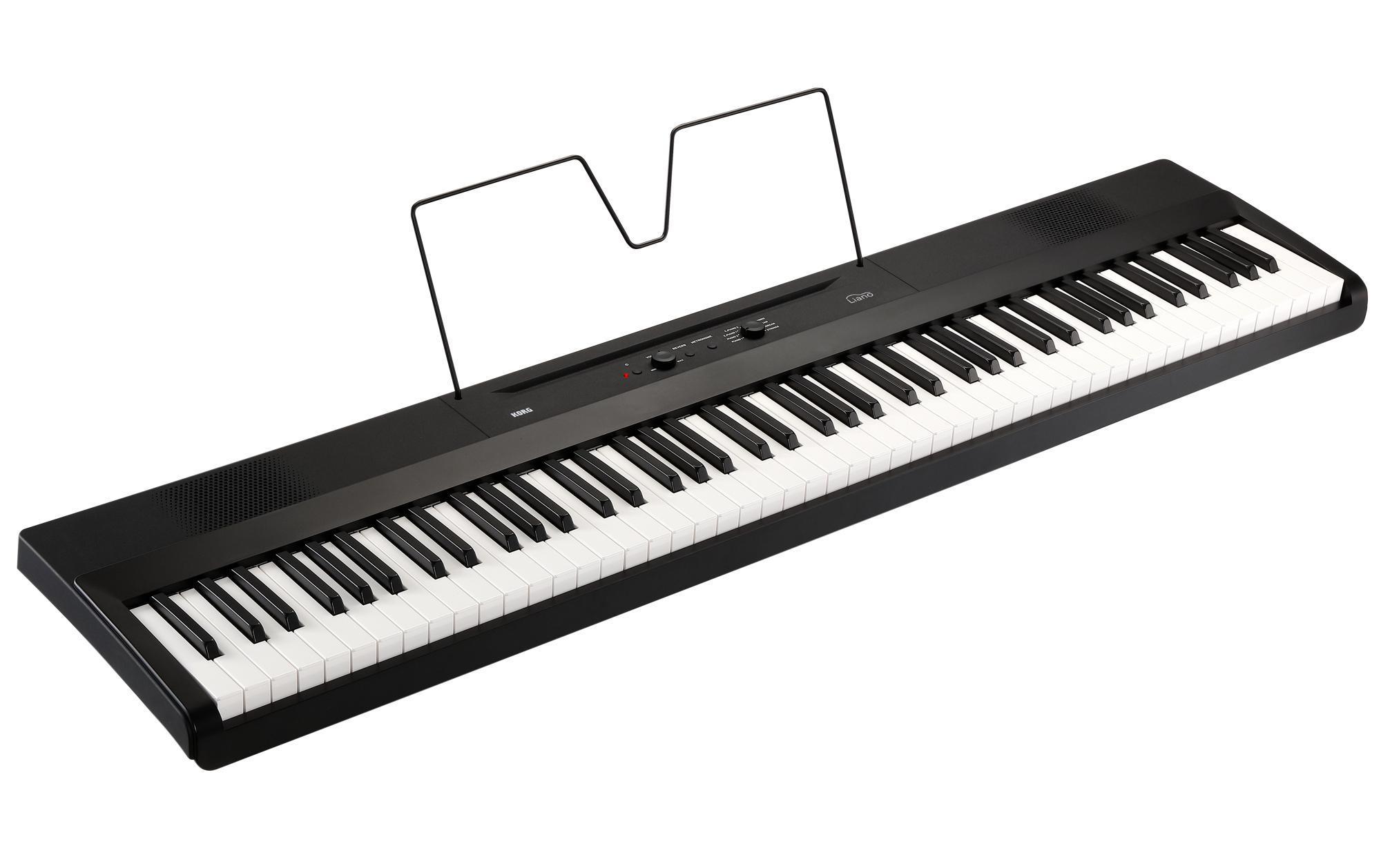 E-Piano Liano – Schwarz<br>Digitalpiano in schlankem Design für Anfänger