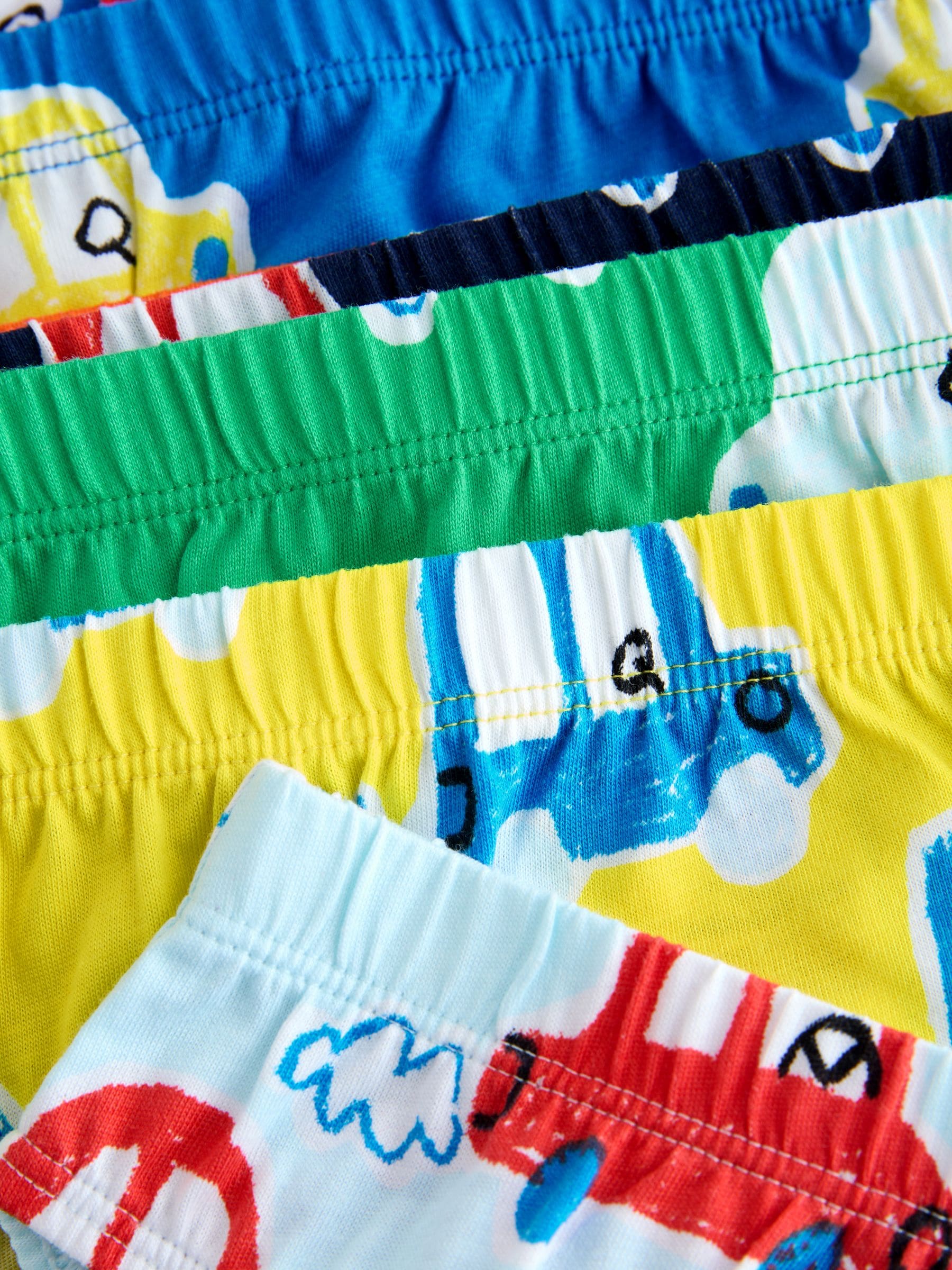 Meerdere autoprints - Set van 7 katoenen slips (1,5-10jr)