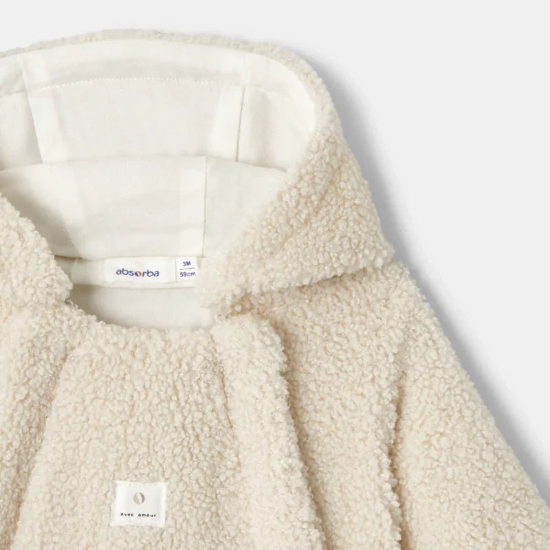 Combipilote en sherpa beige naissance Absorba Blanc