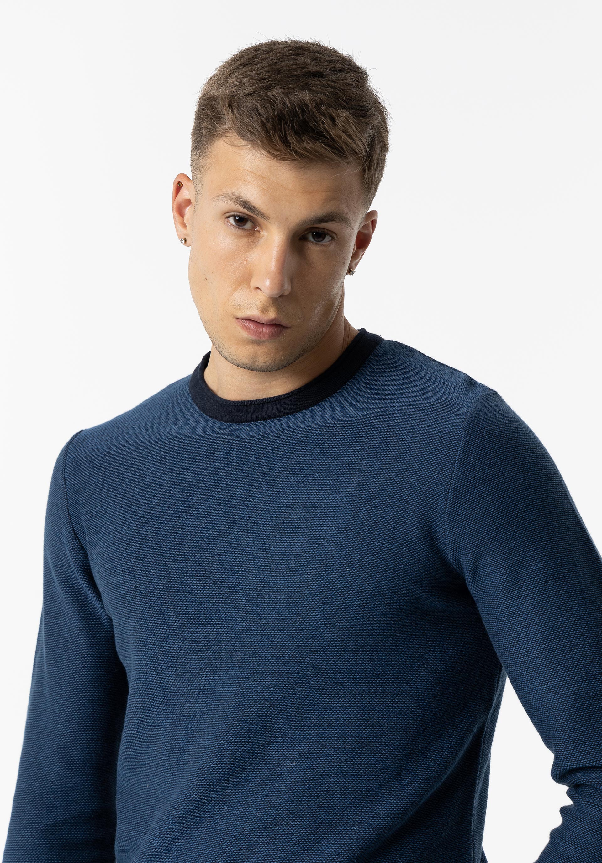 Camisola de Malha Bicolor
